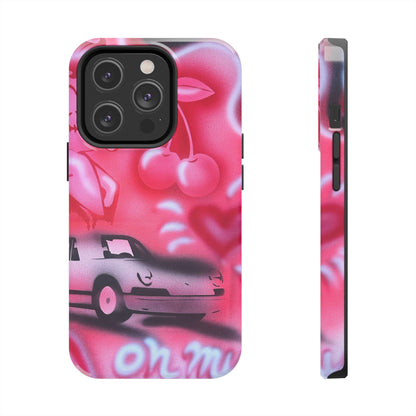 "on her way" airbrush iPhone case