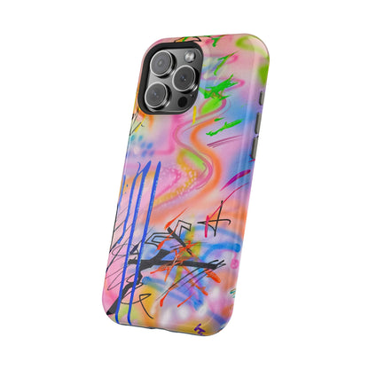 MagSafe "neon haze" airbrush iPhone case