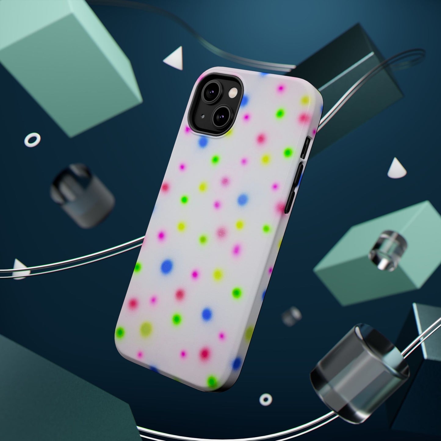 MagSafe "birthday cake polka dot" airbrush iPhone case