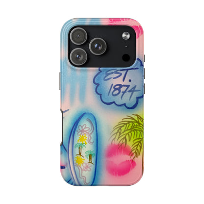 "in the wave" airbrush iPhone case