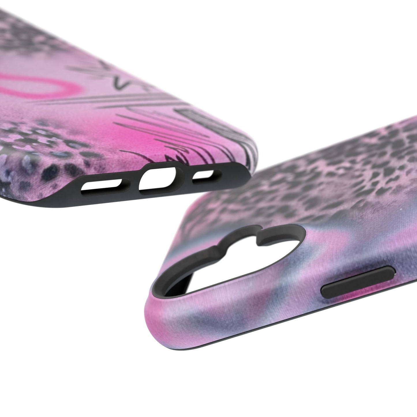 MagSafe "onyx cheetah" Airbrush iPhone Hülle