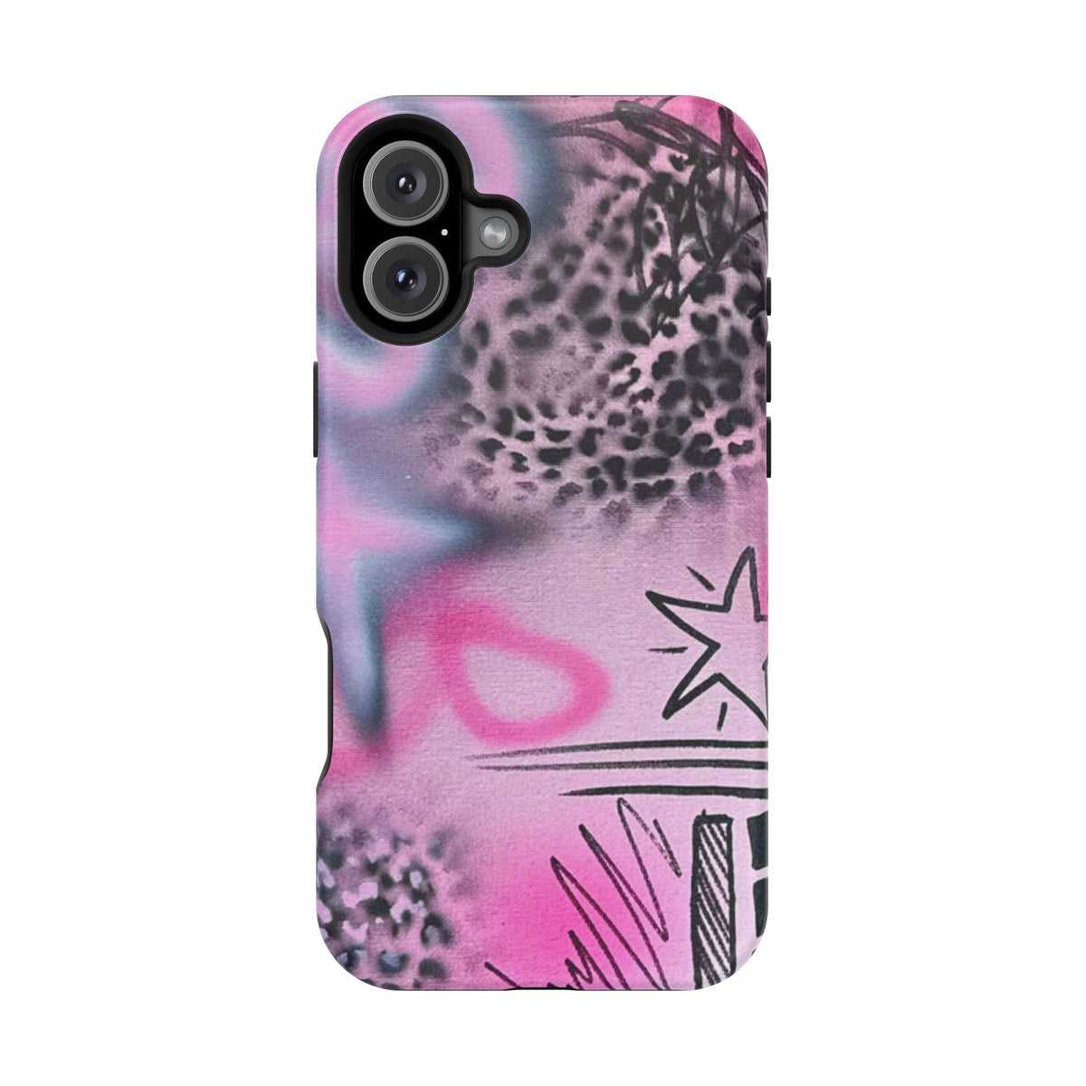 MagSafe "onyx cheetah" Airbrush iPhone Hülle