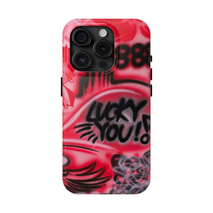 "LUCKY YOU! PT. 2" airbrush iPhone case