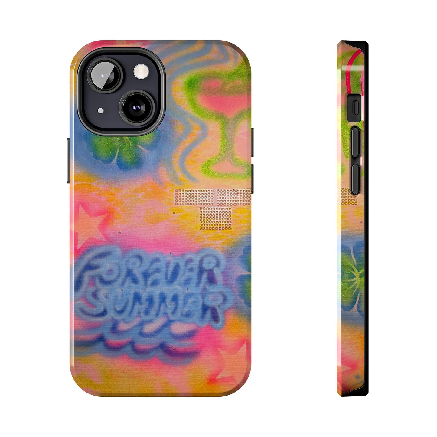 "forever summer" airbrush iPhone case