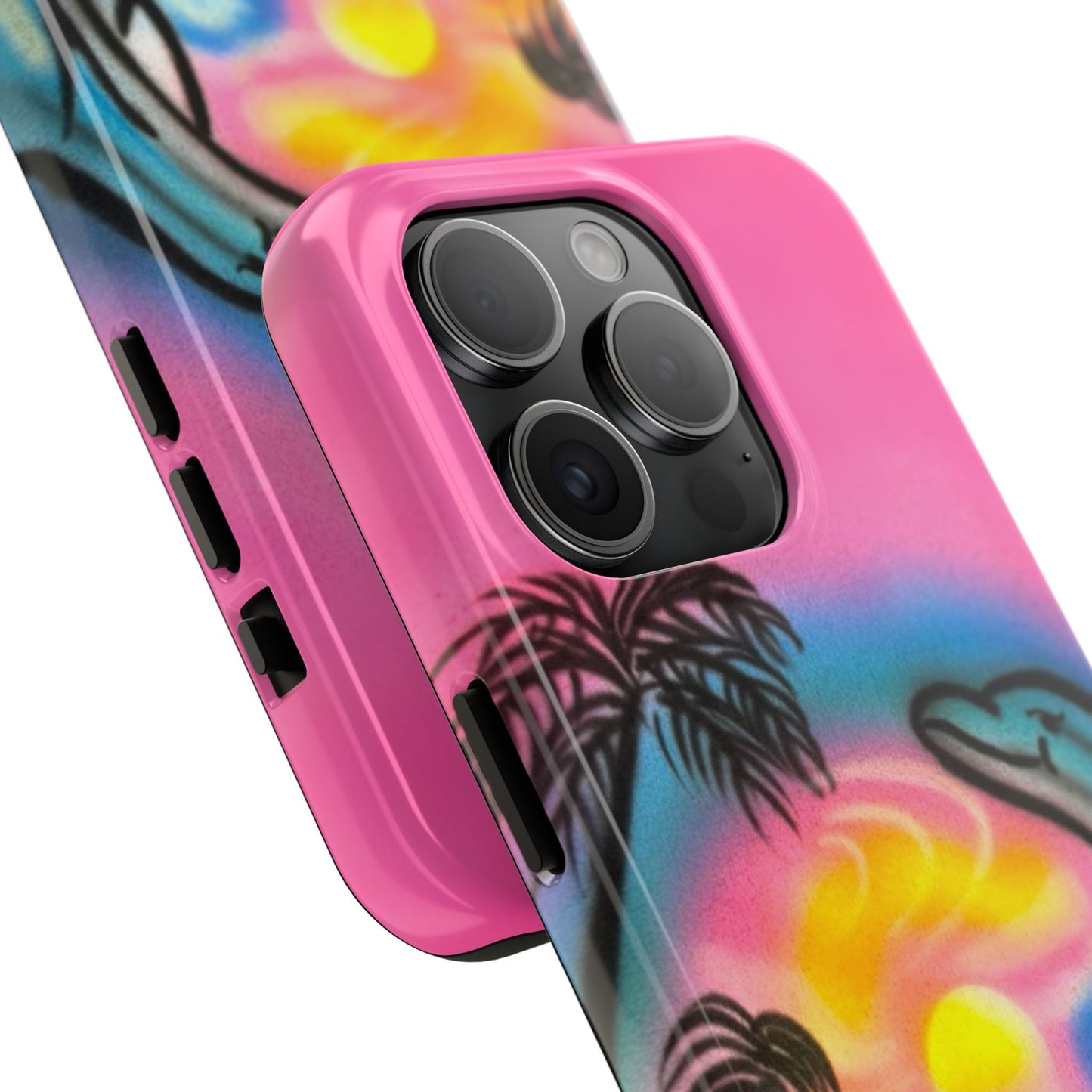 "dolphin love" airbrush iPhone case