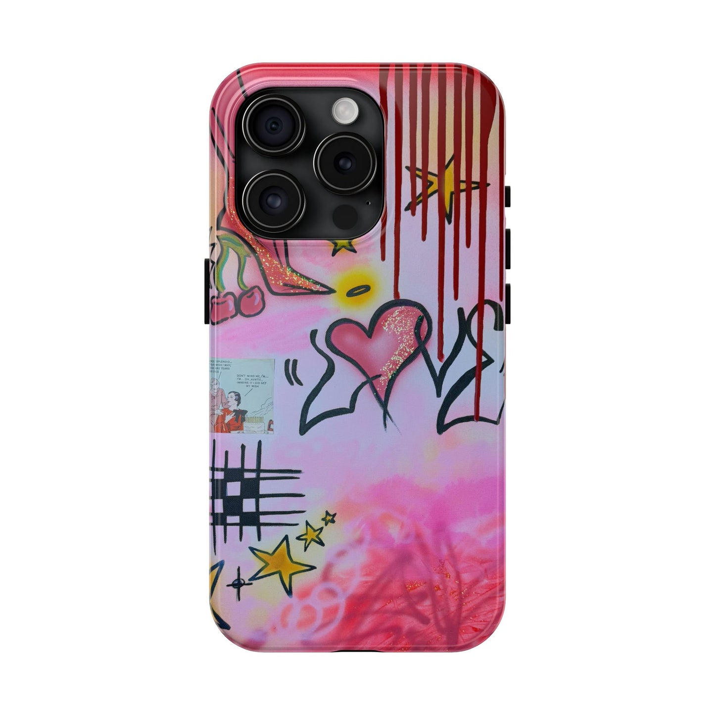 "cherry luvr" airbrush iPhone case
