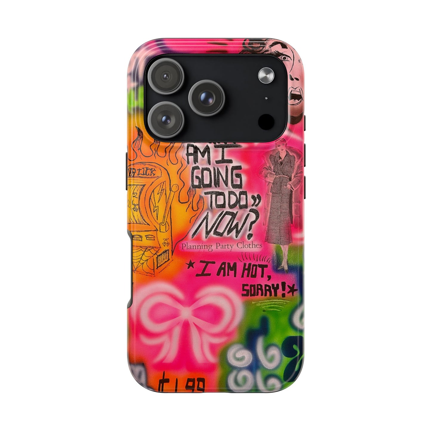 "out of luck" airbrush iPhone case