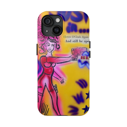 "spiraling thoughts" airbrush iPhone case