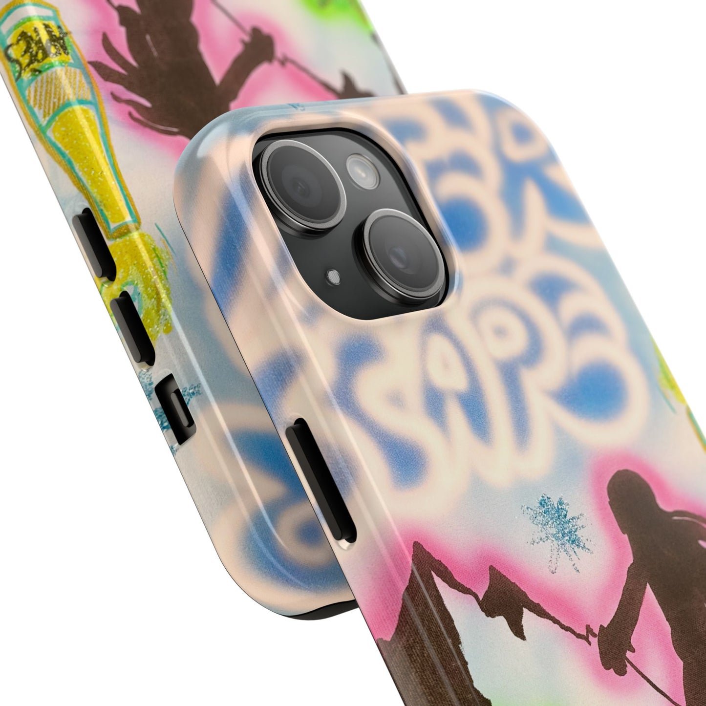 "winter escape" airbrush iPhone case