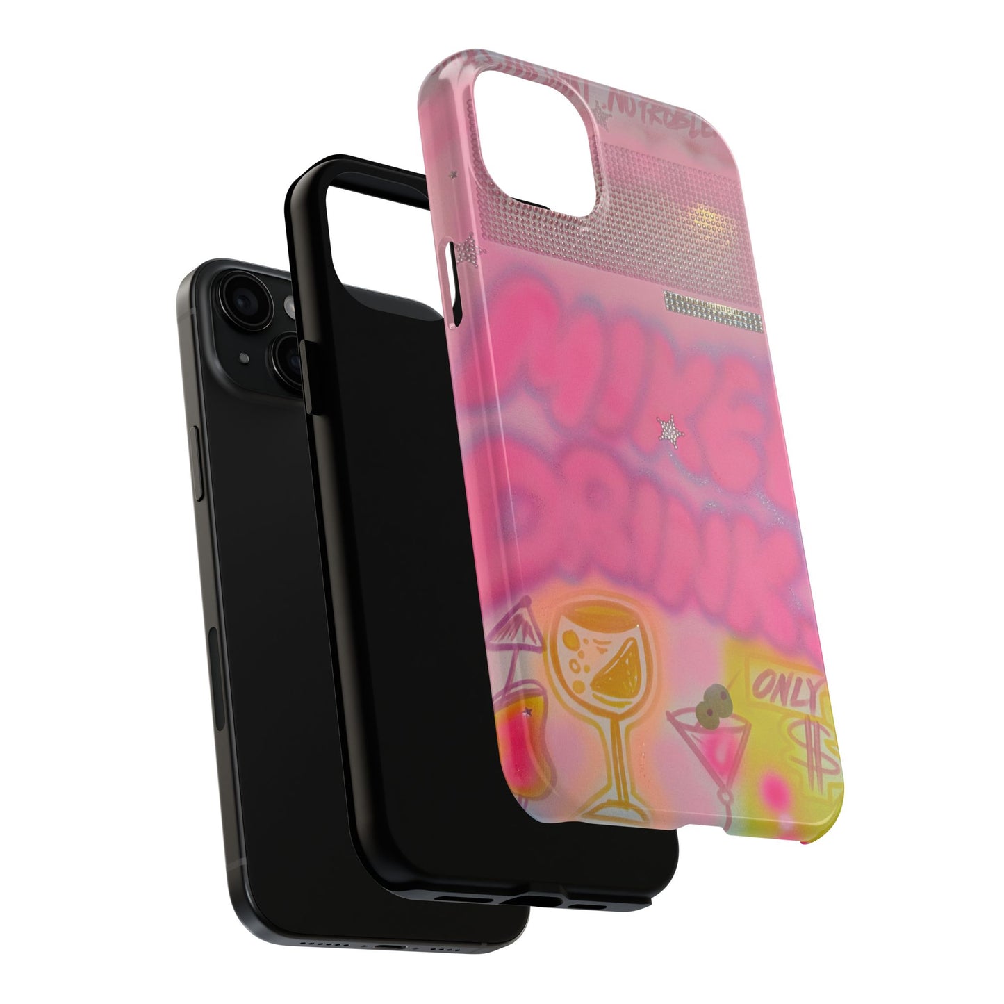 "mixed drinks" airbrush iPhone case