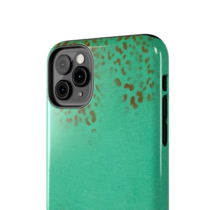 "teal cheetah" airbrush iPhone case