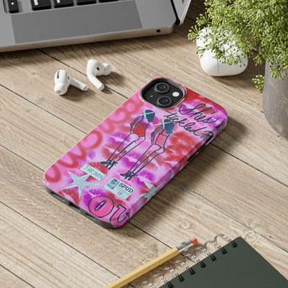 "tickled pink" airbrush iPhone case