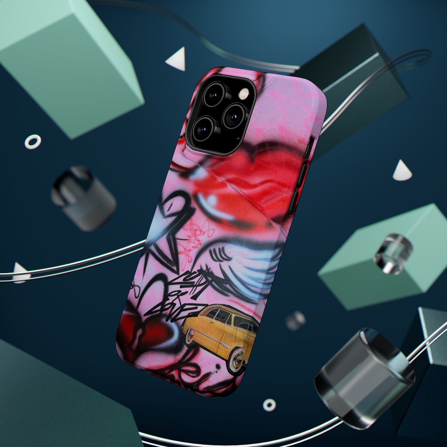 MagSafe "lust or love" airbrush iPhone case