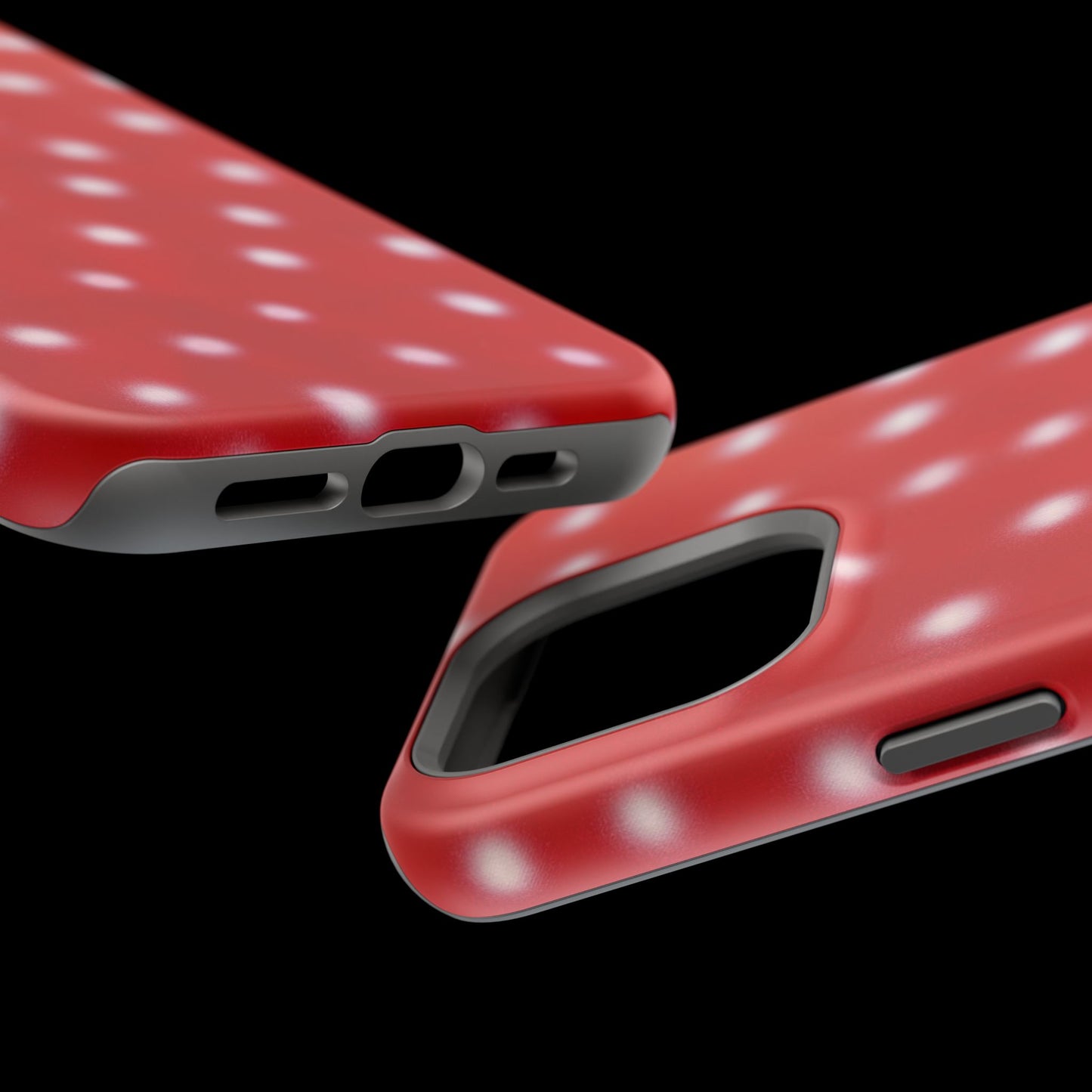 MagSafe "cherry crush polka dot" airbrush iPhone case