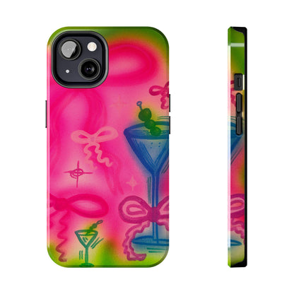 "bow martini" airbrush iPhone case