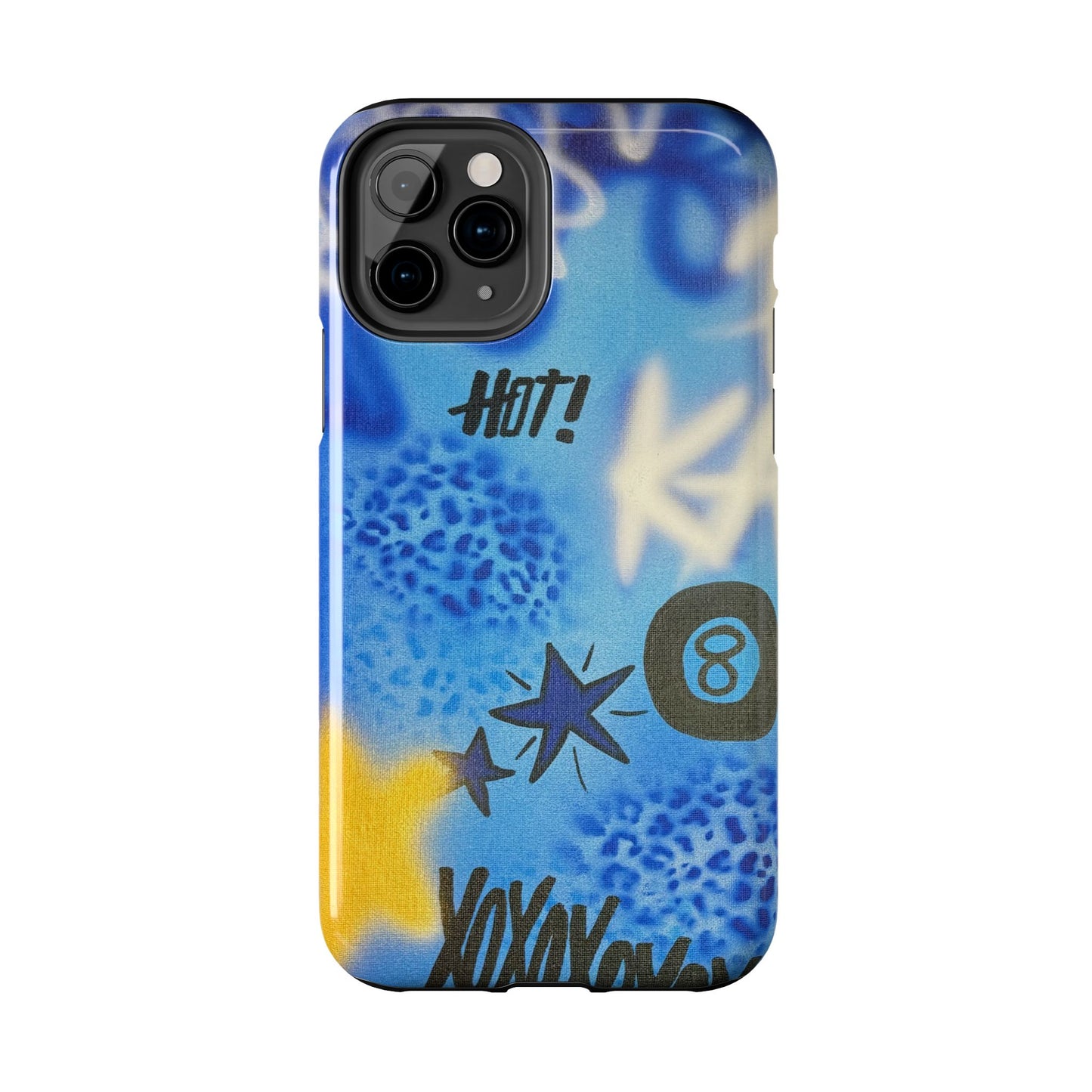 "brilliant blues" airbrush iPhone case