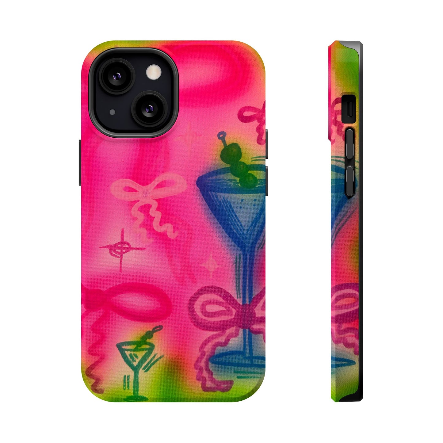 MagSafe „Bow Martini“ Airbrush-iPhone-Hülle