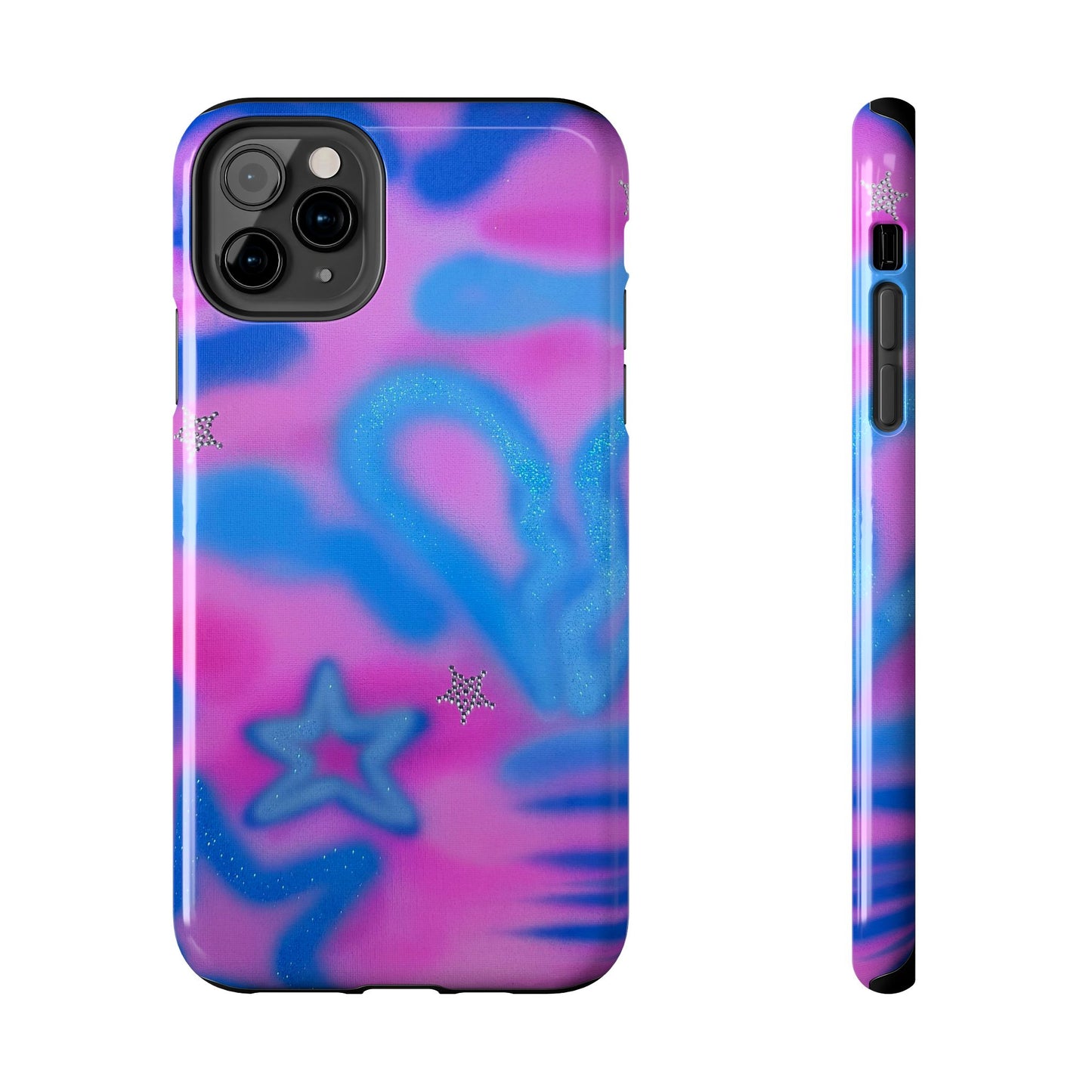 "blue camo" airbrush iPhone case