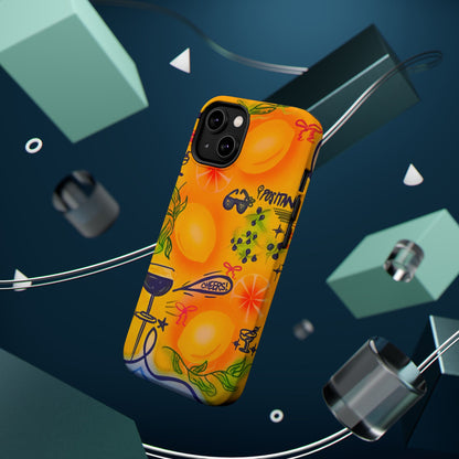 MagSafe Airbrush iPhone Hülle „citrus coastline“