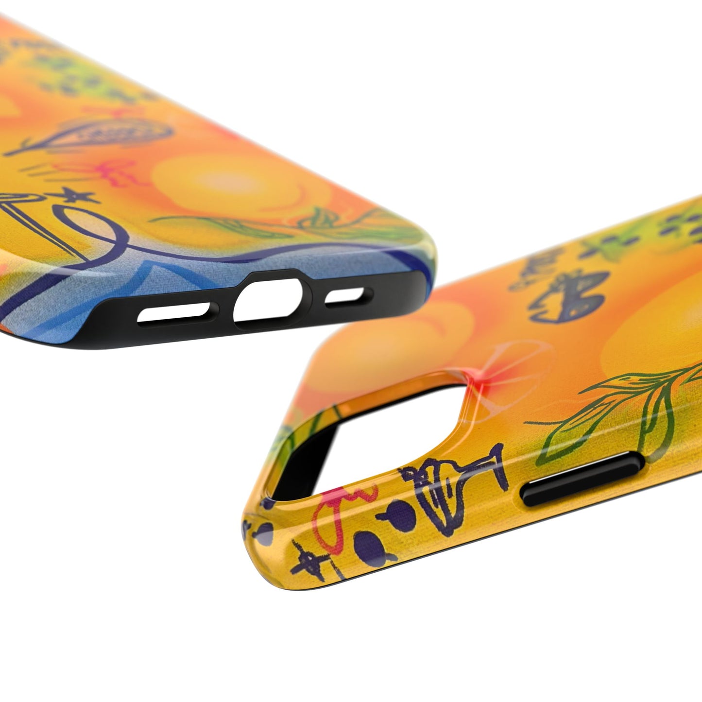 "citrus coastline" airbrush iPhone case