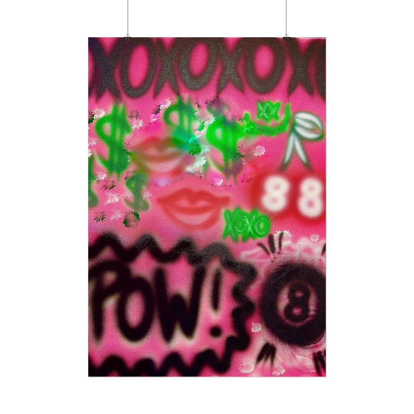 "electr!c dreamz" airbrush rolled print