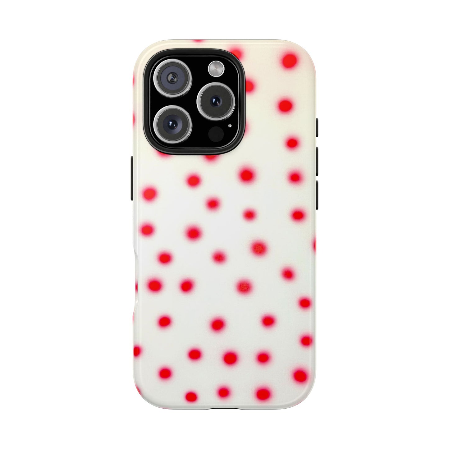 "vanilla cherry polka dot" airbrush iPhone case