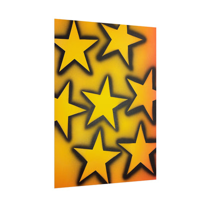 "UR A STAR!" airbrush rolled print