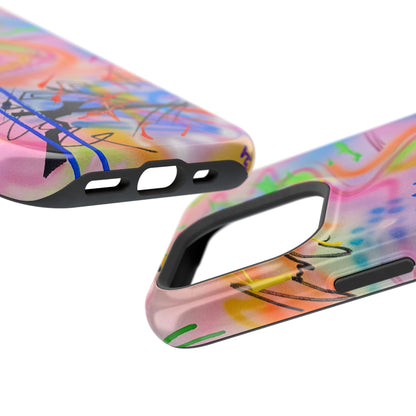 MagSafe "neon haze" airbrush iPhone case