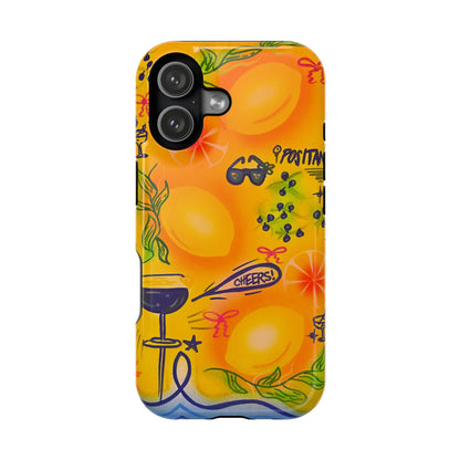 MagSafe Airbrush iPhone Hülle „citrus coastline“