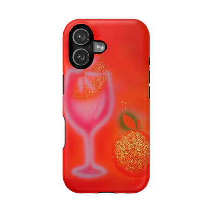 MagSafe "aperol spritz" airbrush iPhone case