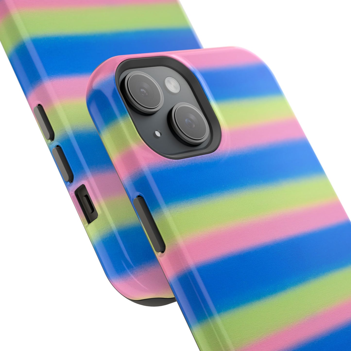 MagSafe "sherbet stripes" airbrush iPhone case