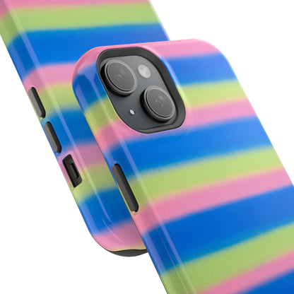 MagSafe "sherbet stripes" airbrush iPhone case