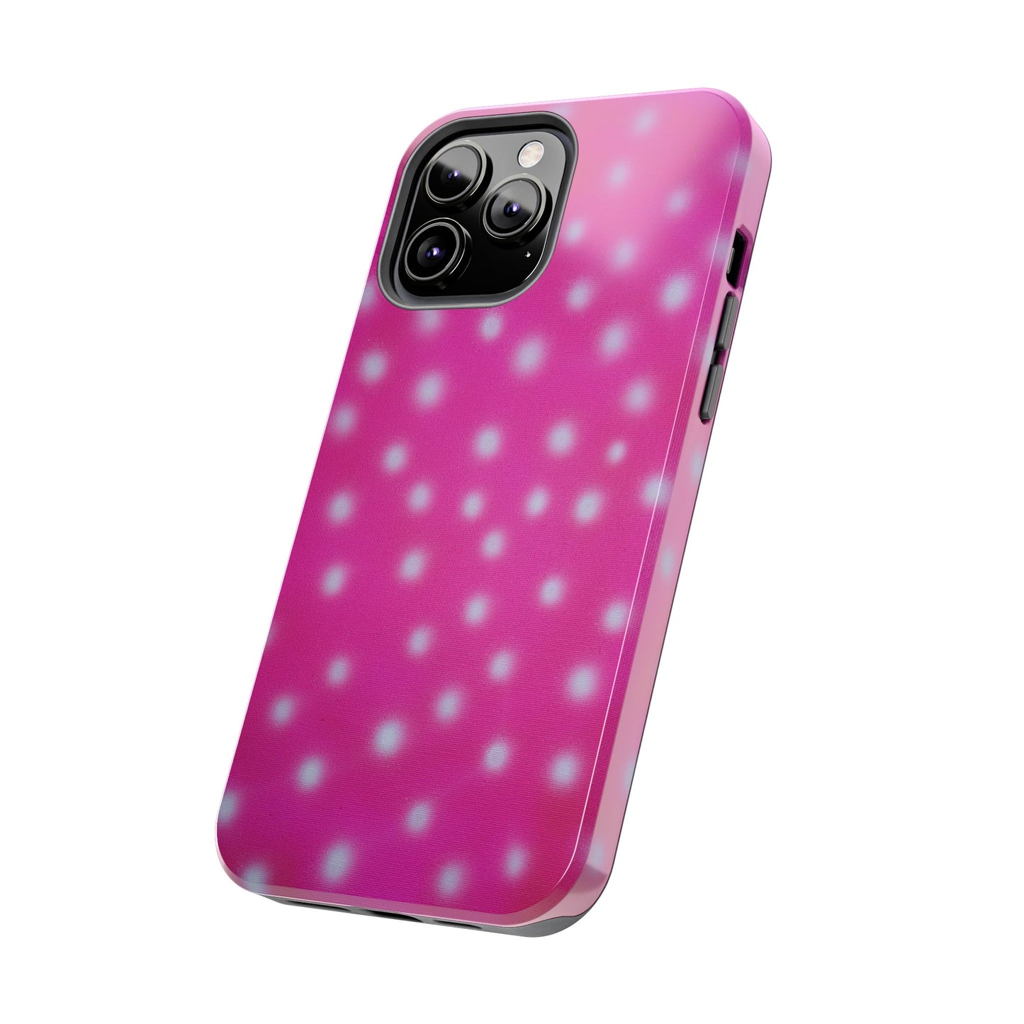 "bubblegum polka dot" airbrush iPhone case