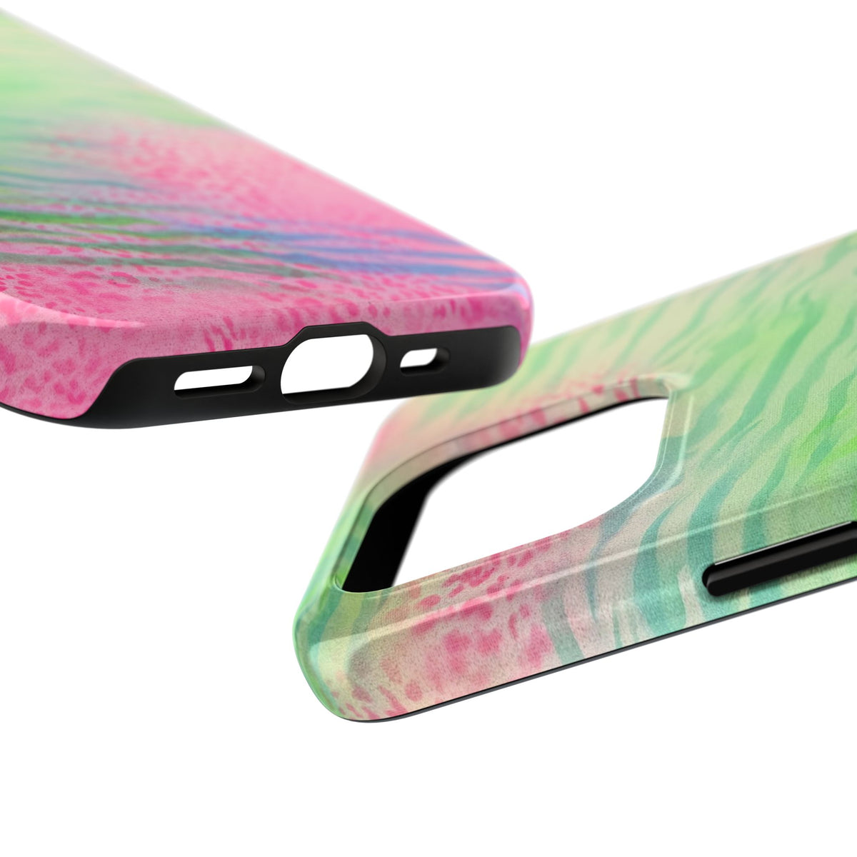 "teal cheetah" airbrush iPhone case