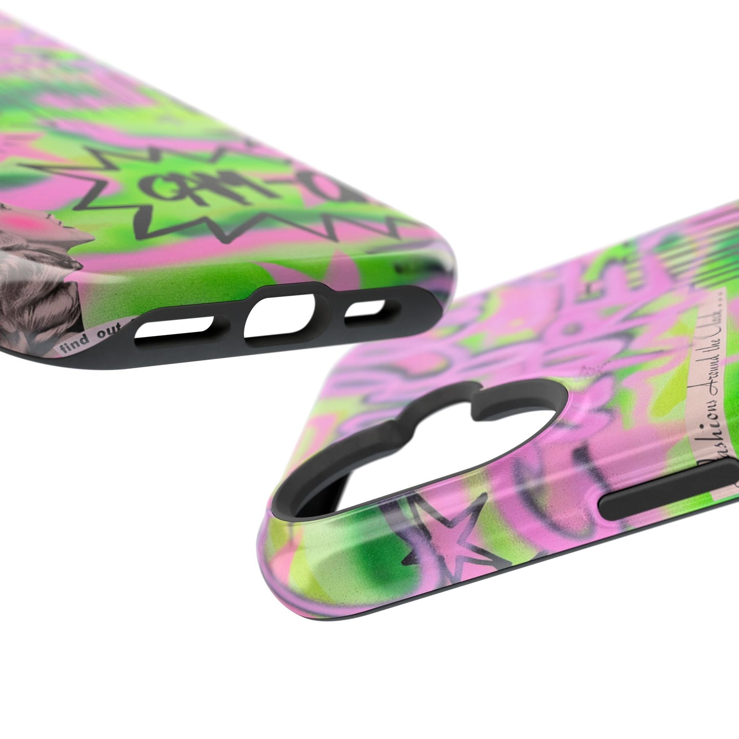 MagSafe "green camo" airbrush iPhone case