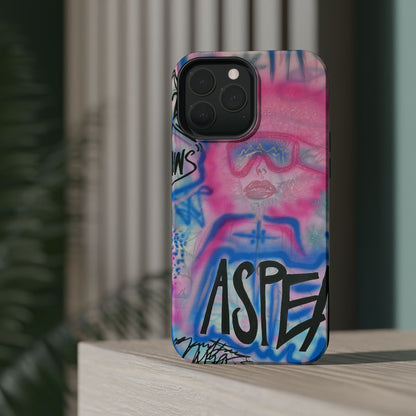 MagSafe "aspen aspirations" airbrush iPhone case