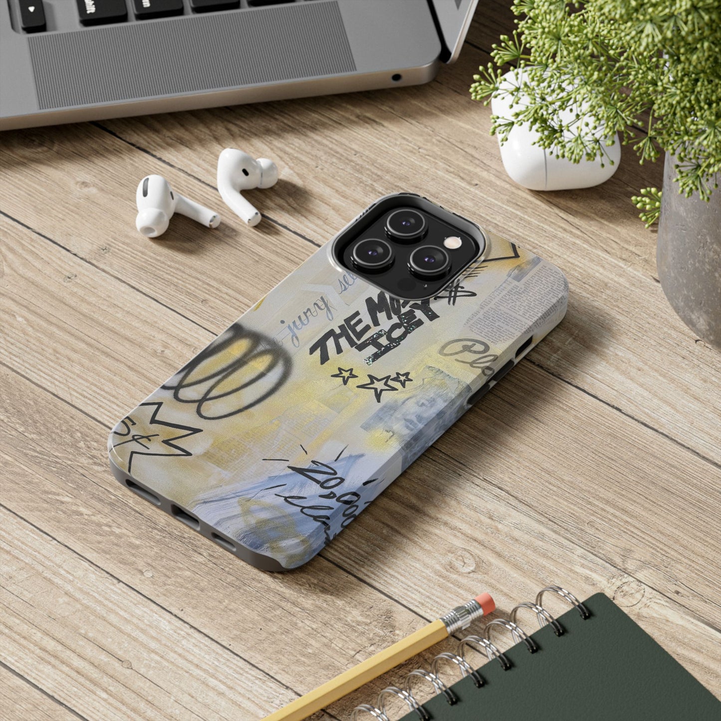 "golden glacier" airbrush iPhone case