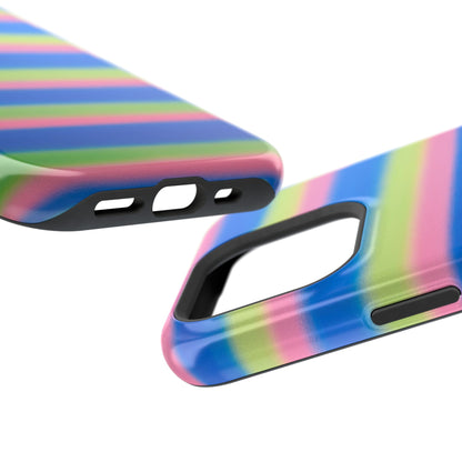MagSafe "sherbet stripes" airbrush iPhone case