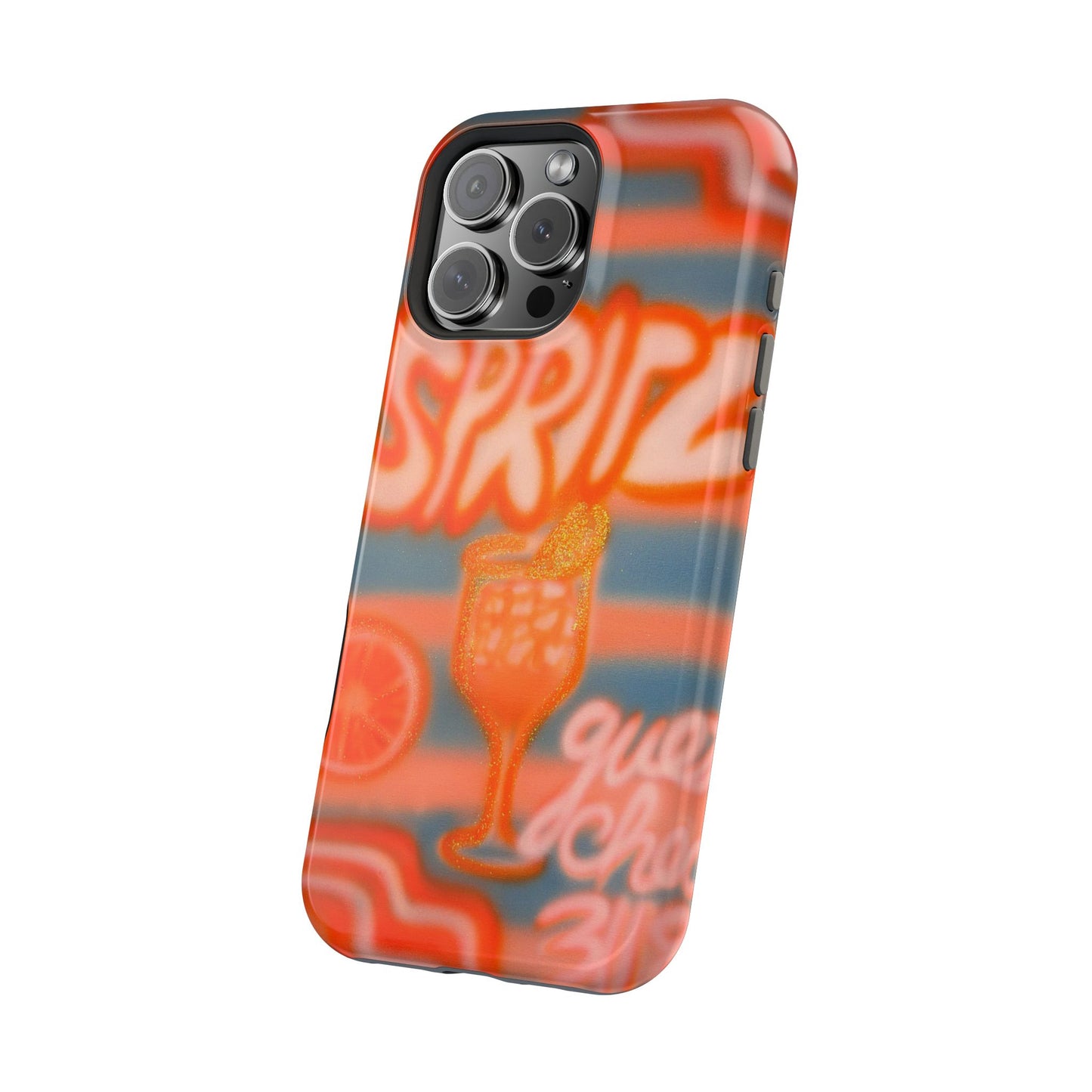 MagSafe "aperol spritz pt. 2" airbrush iPhone case
