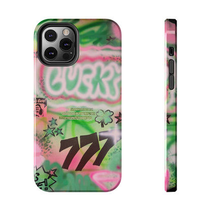 "so lucky" airbrush iPhone case