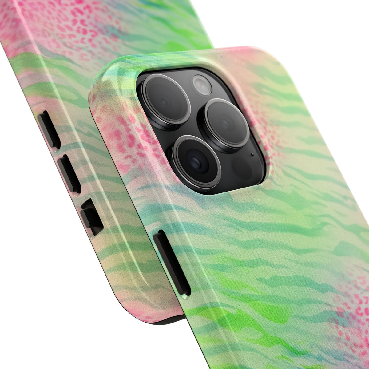 "teal cheetah" airbrush iPhone case