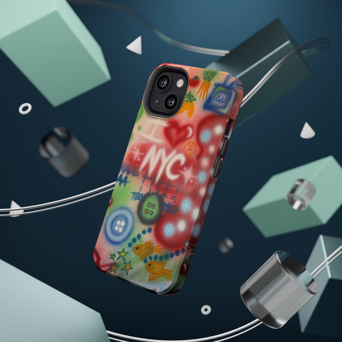 MagSafe "i <3 NYC" airbrush iPhone case