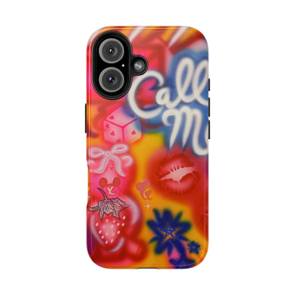 "CALL ME!" airbrush iPhone case
