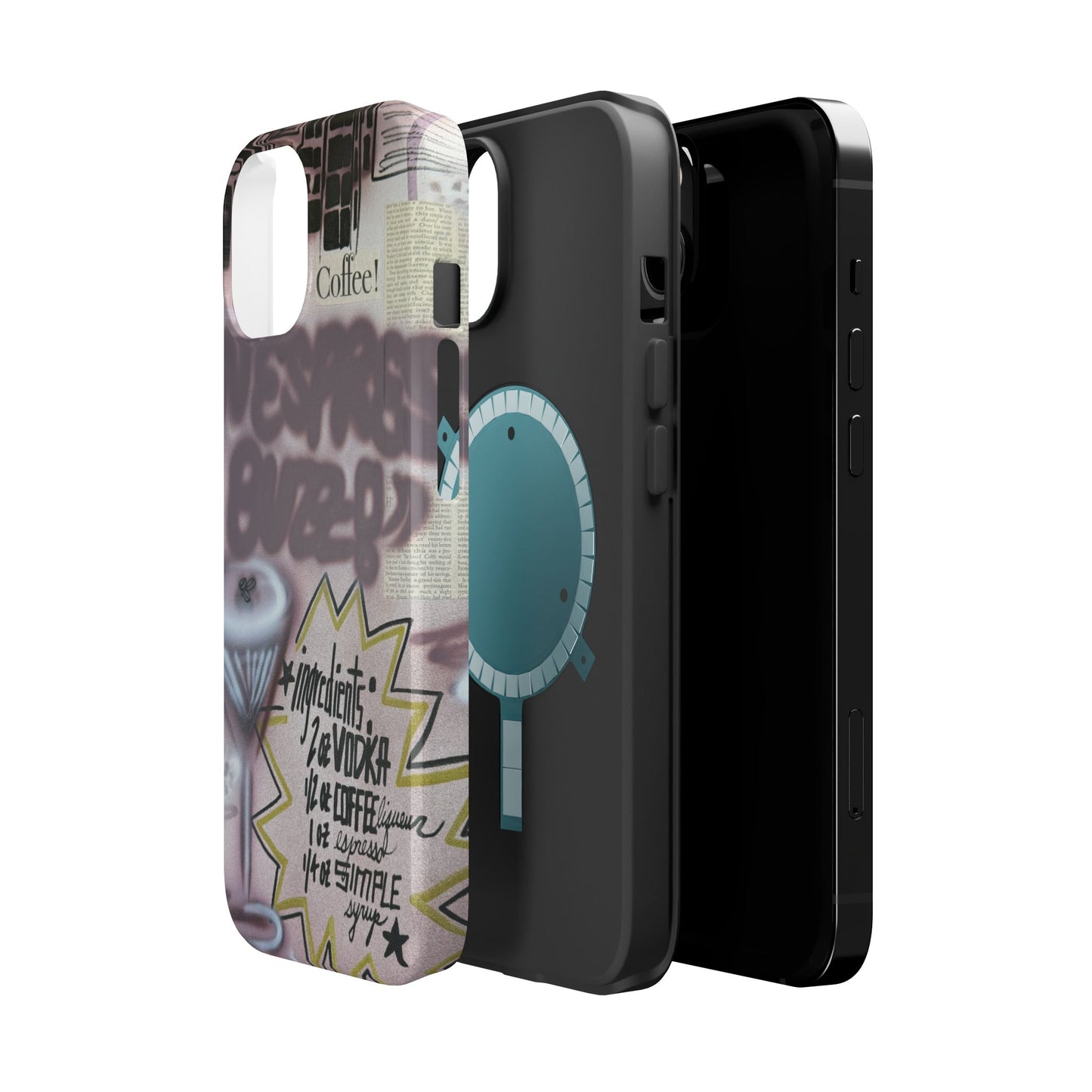 MagSafe "espresso martini" airbrush iPhone case