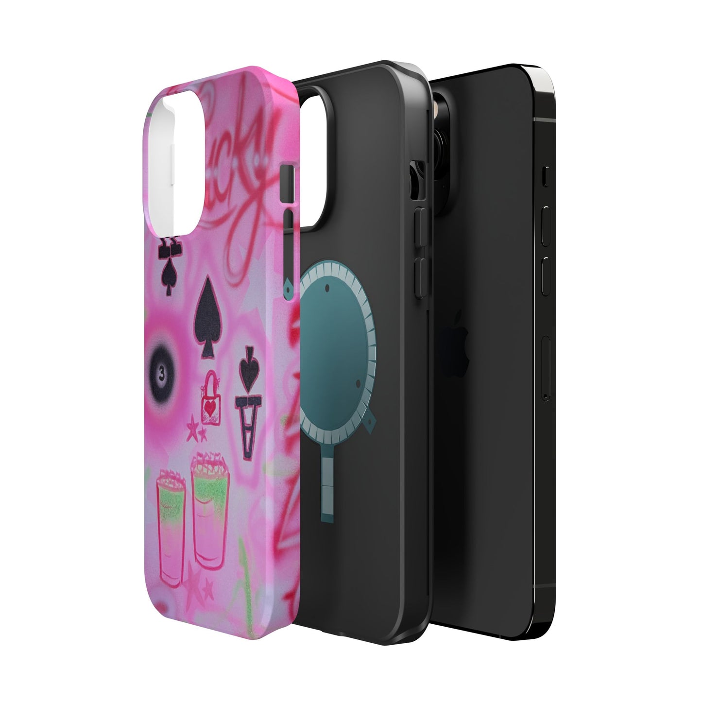 MagSafe "lucky ace" airbrush iPhone case