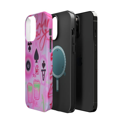 MagSafe "lucky ace" airbrush iPhone case