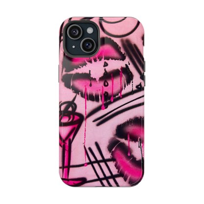 MagSafe "glossy pout" airbrush iPhone case