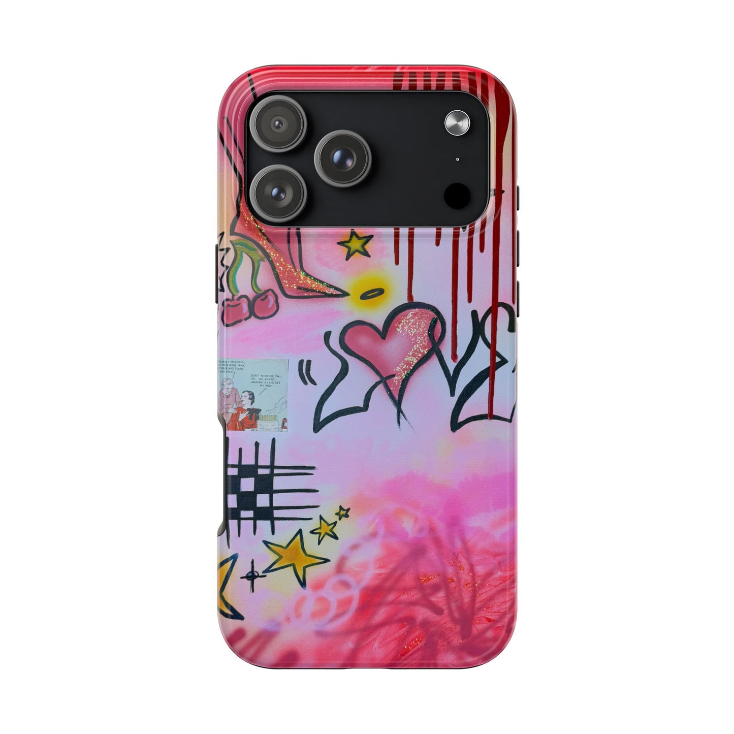 "cherry luvr" airbrush iPhone case