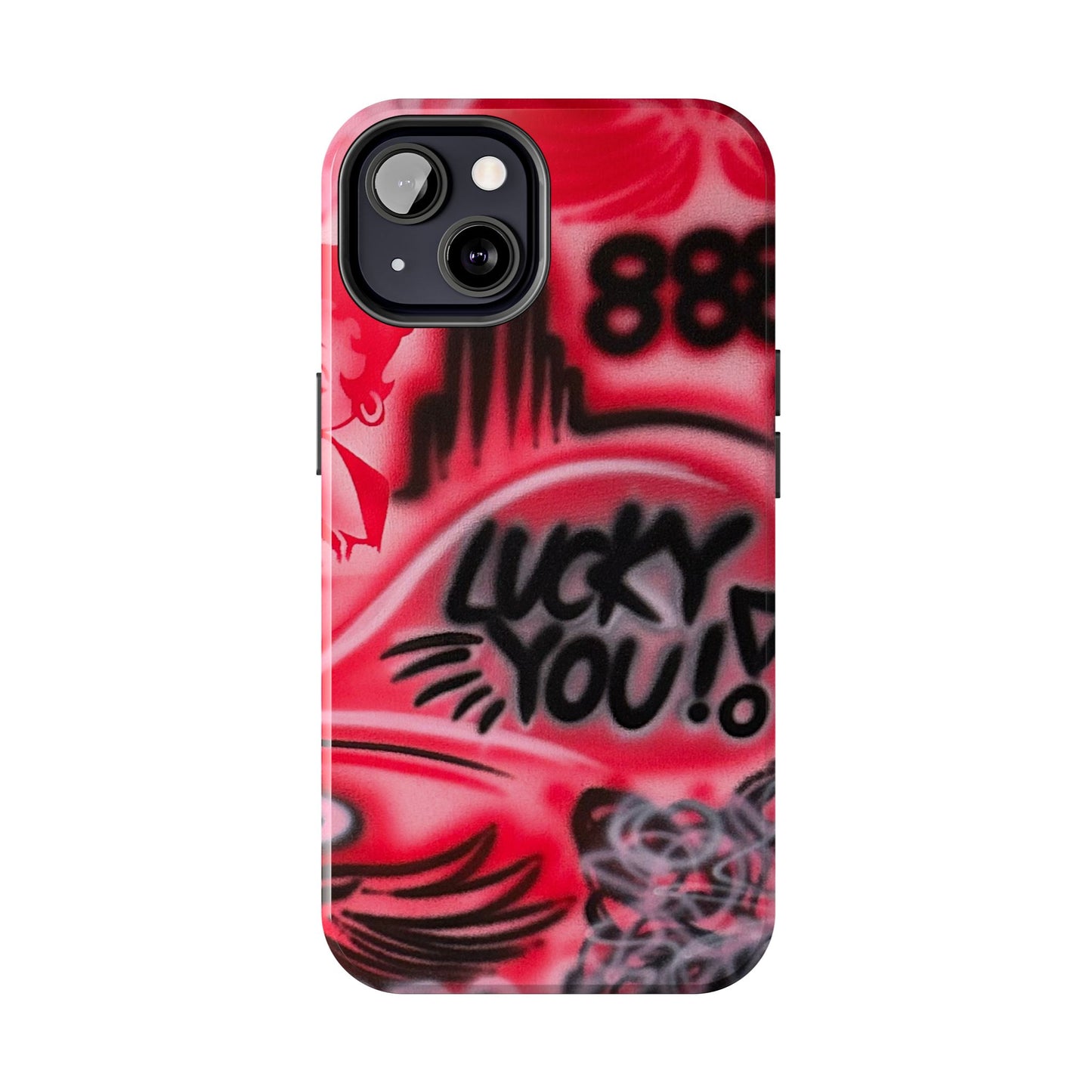 "LUCKY YOU! PT. 2" airbrush iPhone case