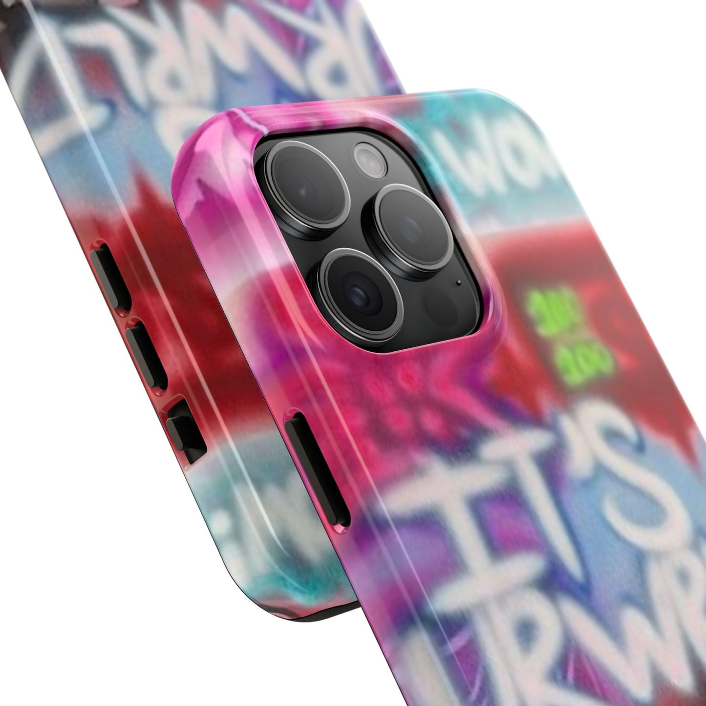 "it's ur WRLD" airbrush iPhone case
